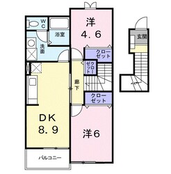 メルヴェーユⅢの物件間取画像